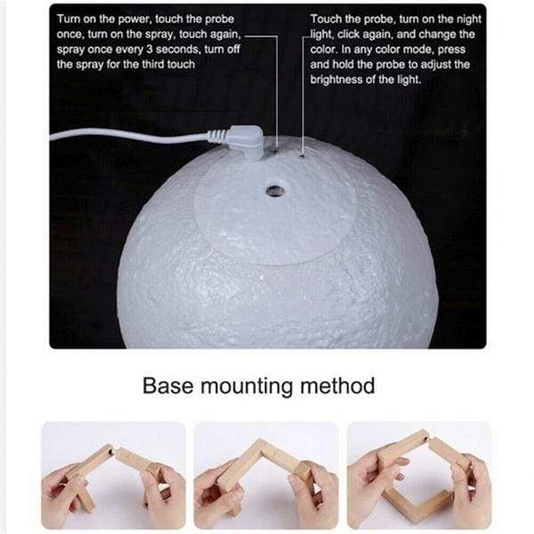 3D Moon Light Aroma Essential Humidifier FX04039