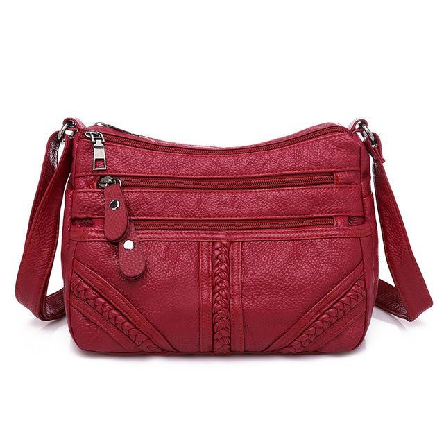 Washed Leather Crossbody Bags for Women（Free Shipping）