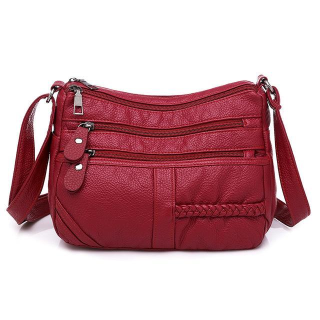 Washed Leather Crossbody Bags for Women（Free Shipping）