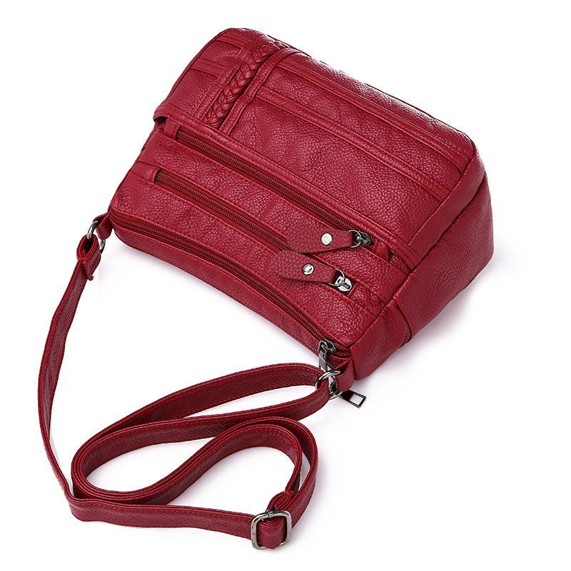 Washed Leather Crossbody Bags for Women（Free Shipping）