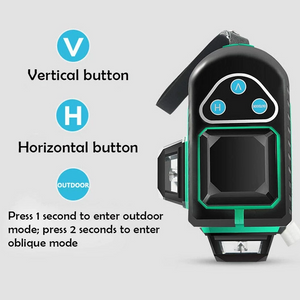 12 Lines 3D Green Laser Level ( Buy 2 Get Extra 10% Off )